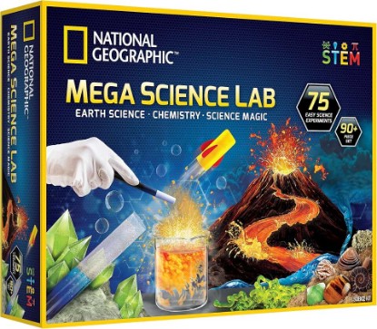 Picture of National Geographic Mega Science Lab with 75 Experiments for Kids 8-12 | Earth Science, Chemistry Set, Science Magic, Easy Experiments, STEM Projects, Science Kit for Kids, Birthday Gift