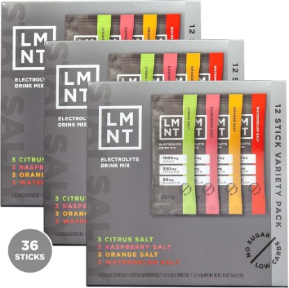 Picture of LMNT Zero Sugar Electrolytes - Variety Pack Bundle | Drink Mix | 36-Count