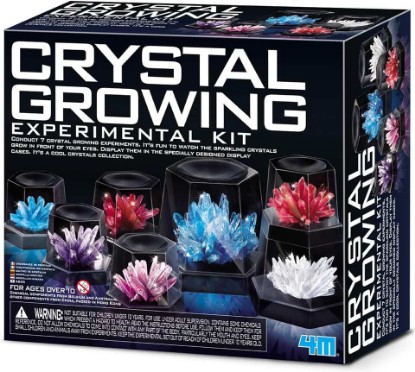 Picture of Rhode Island Novelty Crystal Growing Experimental Kit | Includes 7 display cases with dome lids - ages 10+ - chemicals sourced from Belgium and Australia