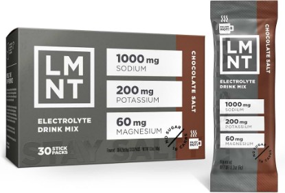 Picture of LMNT Zero Sugar Electrolytes - Chocolate Salt | Drink Mix | 30-Count
