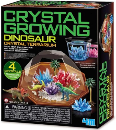 Picture of 4M Dino Crystal Terrarium, Crystal Growing Science and Activity Kit with a Dinosaur Theme, for Ages 10+, STEM for Boys and Girls