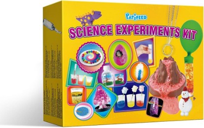 Picture of PATIFEED 50+ Lab Experiment Science Kit for Kids Chemistry Set S.T.E.M Toys | Magic, Volcano, Crystal Growing, Hands-On Activities, Birthday Gifts for Boys Girls