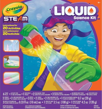 Picture of Crayola Liquid Science Kit for Kids, Water Experiments, Educational Toy, Gift for Kids, 7, 8, 9,10