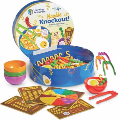 Picture of Learning Resources Noodle Knockout Fine Motor Game - Games for Kids Ages 4-8, Toddler Board Game, Educational Matching Kids Games, Preschool and Kindergarten Classroom Game, Gifts for Toddlers