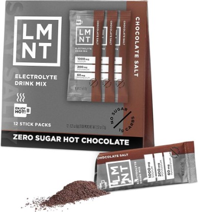 Picture of LMNT Zero Sugar Electrolytes - Chocolate Salt | Drink Mix | 12-Count
