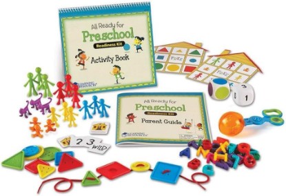 Picture of Learning Resources All Ready For Preschool Readiness Kit | 60 Activities Set, Ages 3+, Kindergartner Preparation Kit, Preschool Homeschool Curriculum