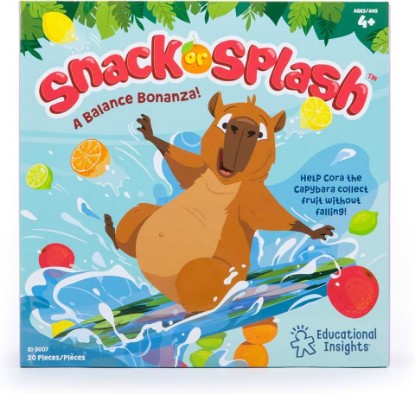 Picture of Educational Insights Snack or Splash - Learning Games for Kids Ages 4-8, Toddler Board Games, Strategy Topple Game, Tabletop Family Board Game, Preschool Fine Motor and Color-Matching Toys | Learning Games for Kids Ages 4-8, Toddler Board Games, Strategy Topple Game, Tabletop Family Board Game, Fine Motor Skills