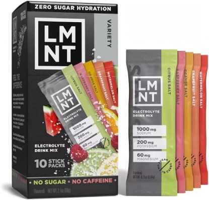 Picture of LMNTs-Zero-Sugar Electrolytes Sports Drink - Variety Pack - 2.1oz/10ct