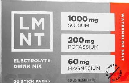 Picture of LMNT Zero Sugar Electrolytes - | Drink Mix | 30-Count (30 Count, Watermelon Salt)