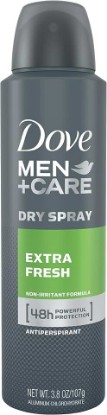 Picture of Dove Men + Care Dry Spray Antiperspirant, Extra Fresh 3.8 oz (Pack of 7)