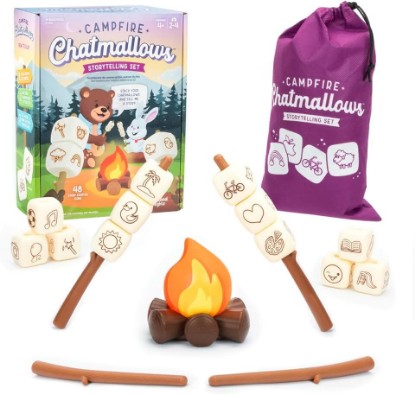 Picture of Educational Insights Campfire Chatmallows – Creative Story Cubes & Social Skills Activities, Conversation Starter Games, Interactive Storytelling and Sequencing Set for Imaginative Kids Ages 4+