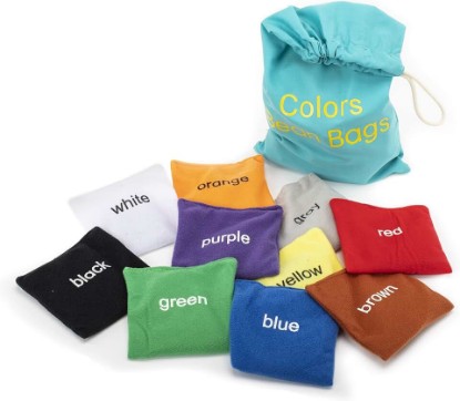 Picture of Educational Insights Colors Bean Bags - Color Sorting Toys for Toddlers, Manipulatives for Preschoolers Learning Colors, Toddler Learning Toys, Hands-On Preschool Classroom Activities, Ages 3+