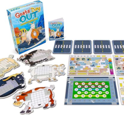 Picture of ThinkFun Goats' Day Out: A Hilarious Addictive Chaotic Goat Themed Board Game