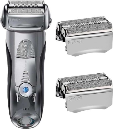 Picture of 2PCS Replacement Head Compatible with Braun Series 7 790cc/760cc Shaver | Made of Stainless Steel Compatible with Braun Series 7 790cc 760cc 750cc 720 799 797