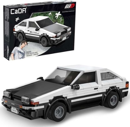 Picture of CaDA C51086W Toyootta AE86 Trueno Building Block Model, 1:20 Scale, 325 Precisely Assembled Pieces, Opening and Closing Doors and Steering Wheel, Initial D Classic Car Collector's Edition