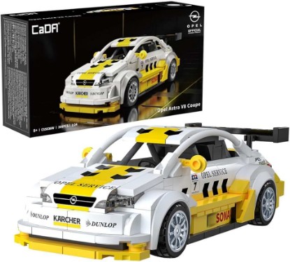 Picture of CaDA C55036W Astra V8 Coupe Licensed Building Blocks Car, 1:24 Scale 305 PCS, Printed Super Racing Livery Model, Collectible Racing Vehicle Kit