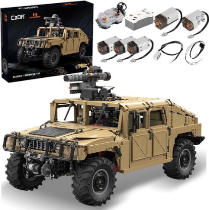 Picture of CaDA C61036W HUUMVEE Vehicle Building Block Set, Master 1:8 3935PCS RC Climbing Car Building Block Kit with Power Function,Off-Road Car Model for Adults Collectors
