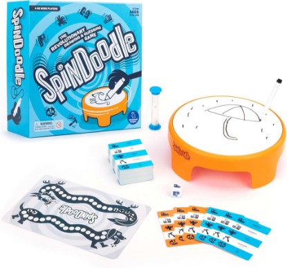 Picture of Educational Insights Spindoodle - Fun Board Games for Adults, Teens and Kids, Party Games for Family Game Night, Funny Quick Drawing Game, Guess The Sketch, 4 or More Players Ages 8+