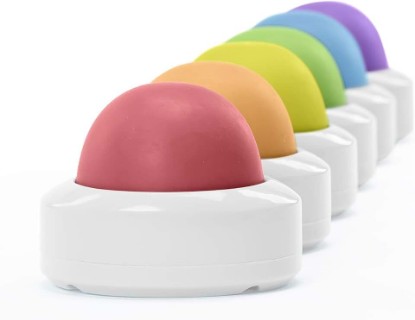 Picture of Educational Insights Wireless Eggspert 2.4 GHz Student Buttons (Set of 6) - Answer Buzzers for Trivia Games, Game Buzzers with Lights and Sound, Small Group Classroom Must Haves