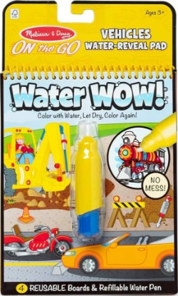 Picture of Melissa & Doug, Pen Water Wow Vehicles | 4 Reusable Coloring Boards, Refillable Water Pen, Mess-Free Travel Toys, Arts & Crafts, Sensory Play, Preschool Toys, Ages 3+