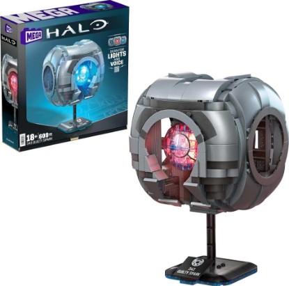 Picture of ​MEGA Halo Model Replica Building Toy, 343 Guilty Spark with 609 Pieces, Lights & Sounds, Build & Display Set for Collectors, Gift Ideas for Adults