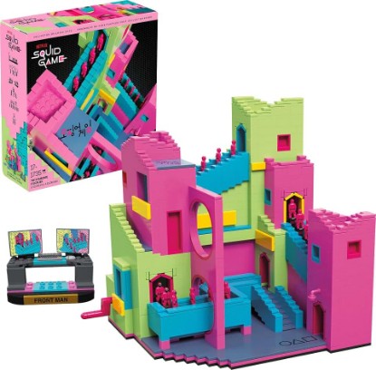 Picture of ​MEGA Squid Game Action Figure Building Toy The Staircase with 1707 Pieces, Motion and Poseable Figure, for Collectors
