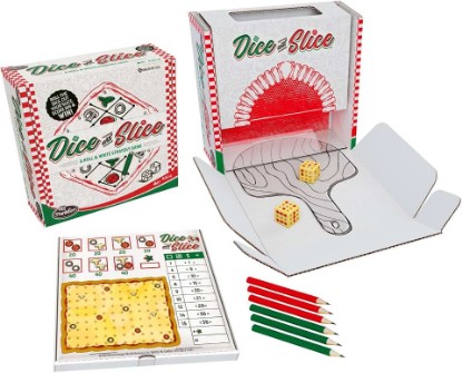 Picture of ThinkFun Dice and Slice Pizza Party Dice Game - Deliciously Strategic Pizza Slicing Game