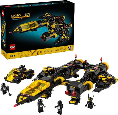 Picture of LEGO Icons Blacktron Renegade - DIY Kit for Adults 18+ - Building Blocks for Men and Women - Collectible Set for Adult Fans - Creative Gift Idea for Birthdays - 10355