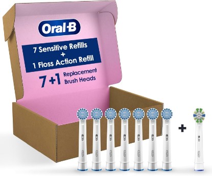 Picture of Oral-B Sensitive Gum Care Electric Toothbrush Replacement Brush Heads, 8 Count