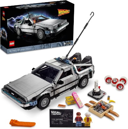 Picture of LEGO Icons Back to the Future Time Machine 10300, Model Car Building Kit Based on the Delorean from the Iconic Movie, Perfect Build for Teens and Adults Who Love to Create | Lego Back To The Future Lego 1872 Pieces - Time Machine #10300