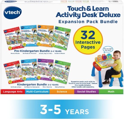 Picture of VTech Touch and Learn Activity Desk 4-in-1 Kindergarten Expansion Pack Bundle for Age 3-5