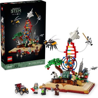 Picture of LEGO Ideas Evolution of STEM Toy Toys Birthday Present Blocks Mother's Day Father's Day Men Women Science 21355