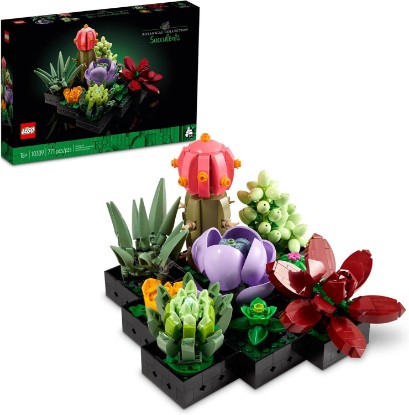 Picture of LEGO Botanicals Succulents 10309 | Back to School Gift for Students & Teachers, Building Set for Adults, Ages 18+, 771 Pieces, Artificial Plant Home Decor