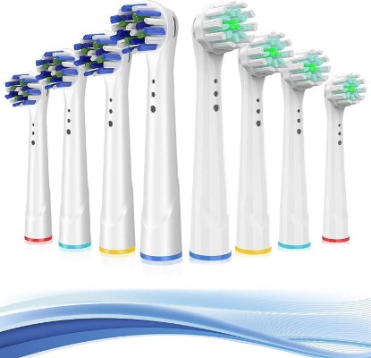 Picture of Replacement Toothbrush Heads for Oral B Braun, 8 Pack Professional Electric Toothbrush Heads, Precision Clean Brush Heads Refill Compatible with Oral-B 7000/Pro 1000/9600/ 5000/3000/8000 (8pack)