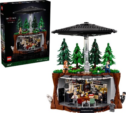 Picture of LEGO Ideas The X-Files Set 21369 – 1,478 Pieces, Mulder's Office, Forest Scene & Hovering UFO with 8 Minifigures incl. Mulder & Scully | Ages 18+ | Sci-Fi Collector Gift