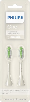 Picture of Philips Sonicare One Genuine Replacement Brush Heads, 2-Pack, White | White, 6 Month Supply, BH1022/07