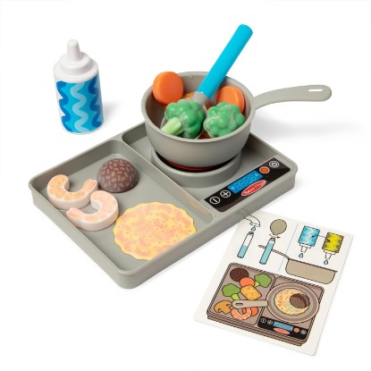Picture of Melissa & Doug Simmer & Stir Stove Top, Color-Changing Pretend Play Food | Food Magically Changes Color, Sparks Imaginative Pretend Play, Demonstrates Cause & Effect, Gift For Kids Ages 3+