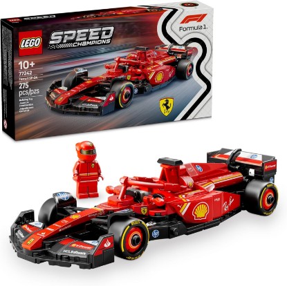 Picture of LEGO Speed Champions Ferrari SF-24 F1 Race Car Toys - Building Sets for Kids, Boys & Girls, Ages 10+ - Ferrari F1 Model Car Kits for Display or Play - Gift Ideas for Birthdays and Fans - 77242
