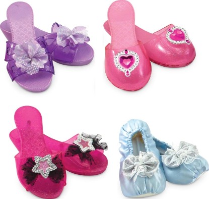Picture of Melissa & Doug Role Play Collection - Step in Style! Dress-Up Shoes Set (4 Pairs), Multicolored, 11" x 12" x 4.5" Packaged