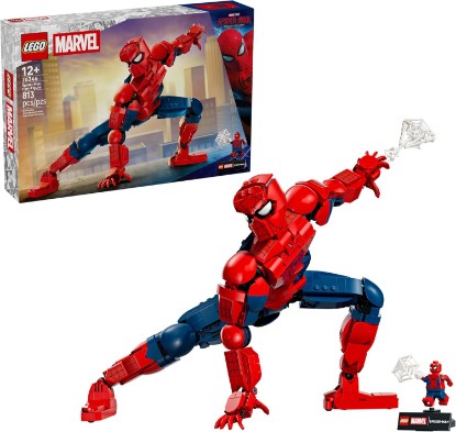 Picture of LEGO Marvel Spider-Man Hero Figure - Super Hero Building Toy for Boys & Girls, Ages 12+ - Posable Kids Bedroom, Bookshelf or Desk Decor - Gift for Birthdays - 76346