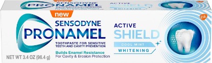 Picture of Sensodyne, Pronamel Active Shield Whitening Enamel Toothpaste, 3.4 Ounce