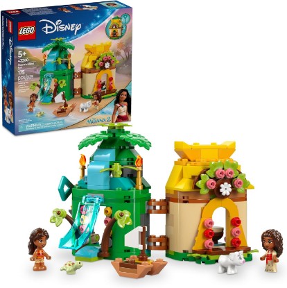 Picture of LEGO Disney Moana's Island Fun Building Toy Playset - Princess Moana Toy for Kids, Girls and Boys, Ages 5+ - with 2 Disney Micro-Dolls and Pua Animal Figure - Gift Idea for Birthdays - 43260