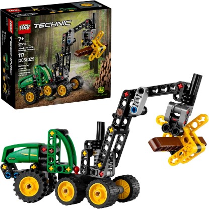 Picture of LEGO Technic John Deere 1470H Wheeled Harvester Building Toy for Kids - Heavy Vehicle Playset W/Realistic Suspension & Steering - STEM Toy for Boys & Girls, Ages 7+ - Gift Idea for Birthdays - 42218