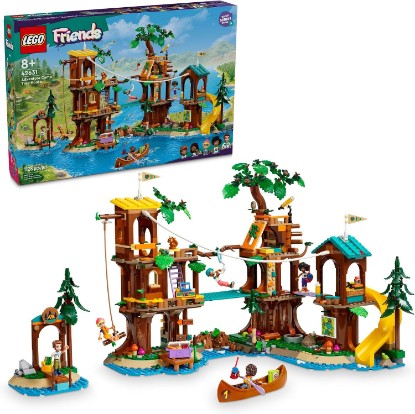 Picture of LEGO Friends Adventure Camp Tree House 42631 | Back to School Gift for Students, Building Toy, Girls & Boys, Ages 8+, Toy Figures & Playset, 1128 pieces, W/ 5 Minidolls