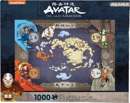 Picture of AQUARIUS Avatar The Last Airbender Four Nations Map 1000 Pc Jigsaw Puzzle