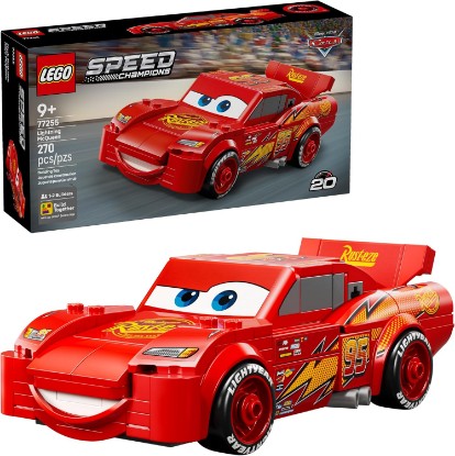 Picture of LEGO Speed Champions Lightning McQueen Toy - Disney Pixar Cars Building Blocks for Kids, Boys & Girls, Ages 9+ - Pretend Play Race Car & Bedroom Shelf Display - 77255
