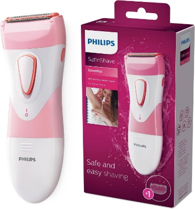 Picture of PHILIPS SatinShave Essential Women’s Wet & Dry Electric Shaver for Legs & Body, Cordless, with Hypoallergenic Foil, HP6306/50