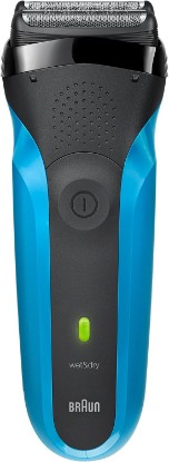 Picture of Braun Series 3 310s Electric Razor for Men, Blue | Rechargeable, Wet & Dry