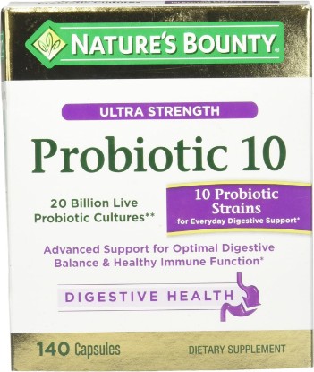 Picture of Nature's Bounty Ultra Strength Probiotic 10, 140 Capsules