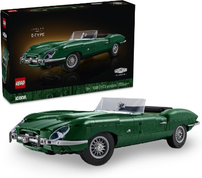 Picture of LEGO Icons Jaguar E-Type 11381 | Building Sets for Adults, Ages 18+, Display Car Model, Decor for Book Shelf & Home Office, 1673 pieces, Gift Idea